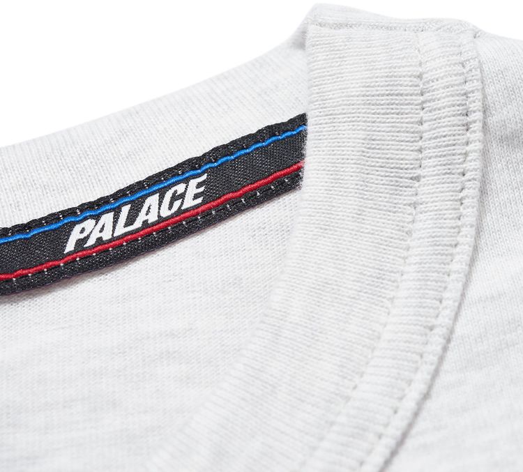 Palace Basically A T Shirt Light Grey Marl