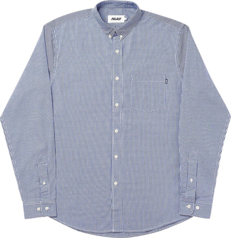 Buy Palace Ging-Ham Shirt 'Blue' - P18SHT023 | GOAT