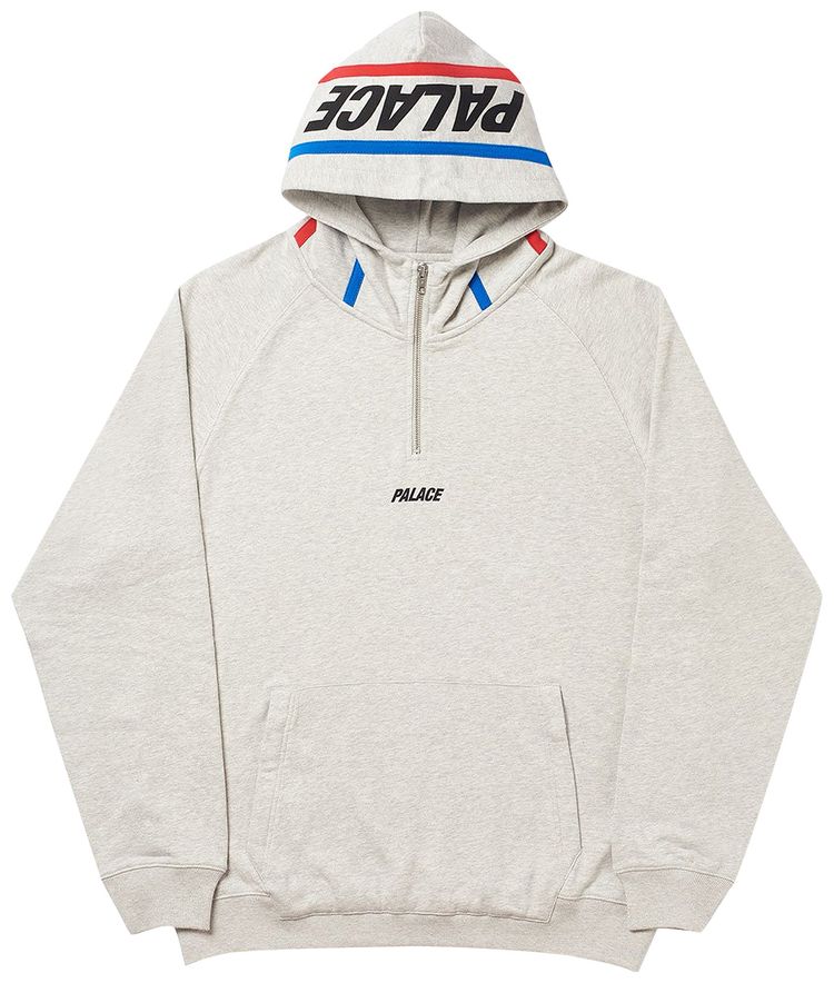 Palace Classic Fix 14 Zip Grey Marl