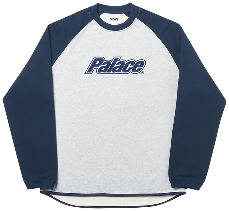 Palace Blinder Crew NavyGrey Marl