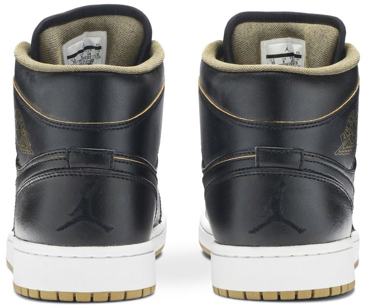 Air Jordan 1 Mid Black Gold