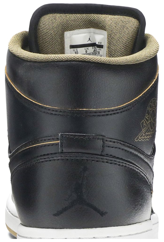 Air Jordan 1 Mid Black Gold