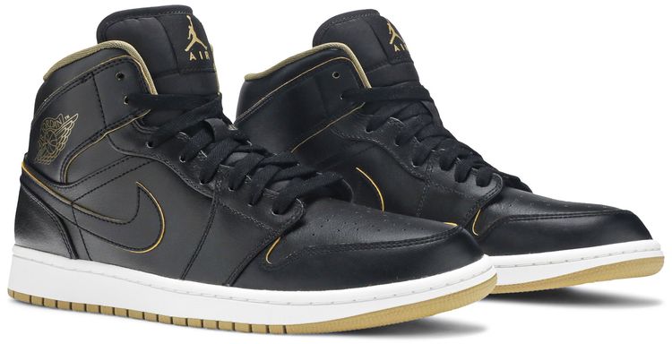 Air Jordan 1 Mid Black Gold