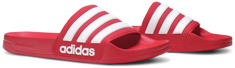 Adidas Adilette CloudFoam Slides Scarlet