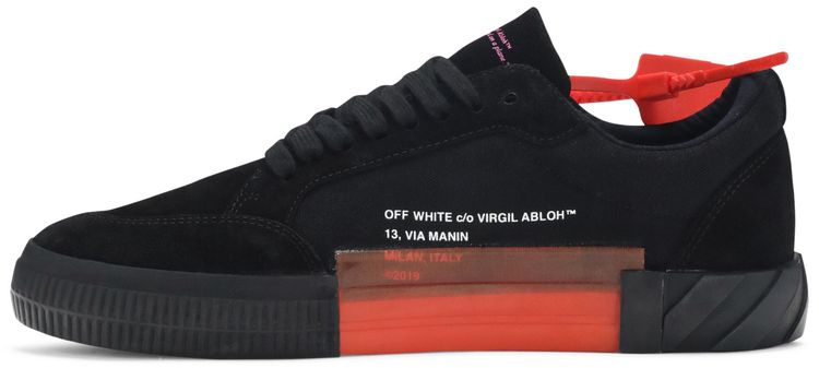 Off White Vulc Sneaker Black Suede