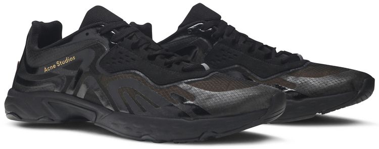 Acne Studios Buzz Ripstop Trail Transparent   Triple Black