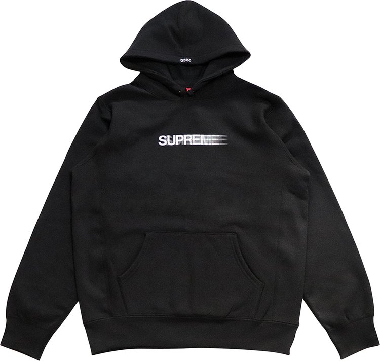 Supreme Motion Logo Hooded Sweatshirt 'Black