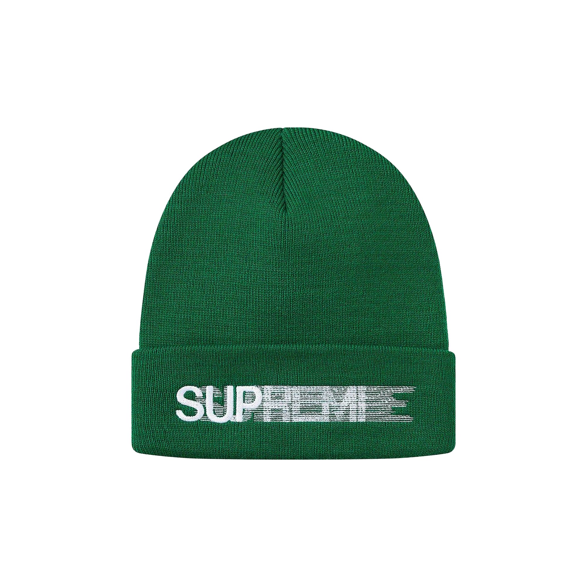 Buy Supreme Motion Logo Beanie 'Green' - SS20BN13 GREEN - Green | GOAT