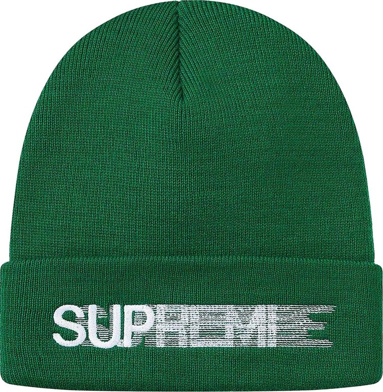 Buy Supreme Motion Logo Beanie 'Green' - SS20BN13 GREEN - Green