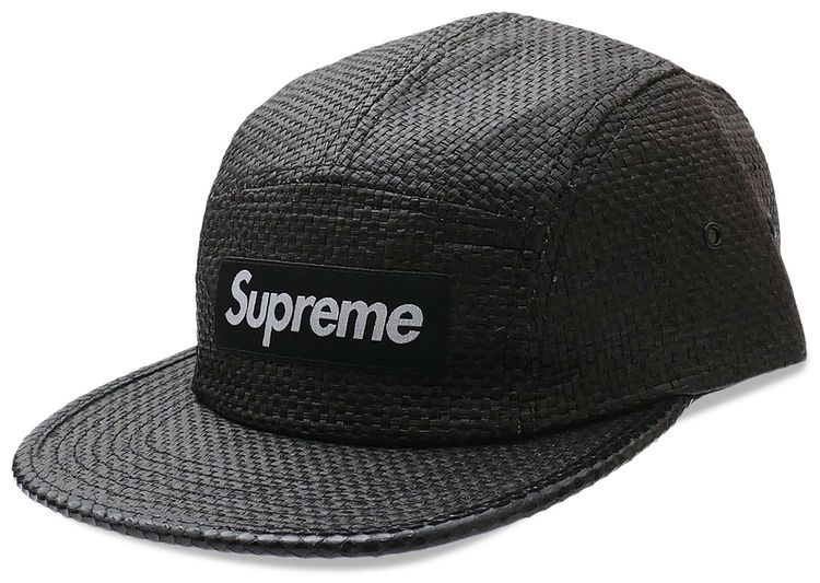 Supreme Raffia Camp Cap Black