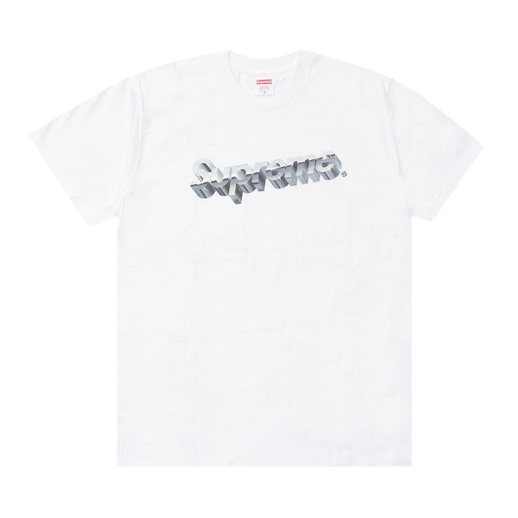 Supreme Chrome Logo Tee White