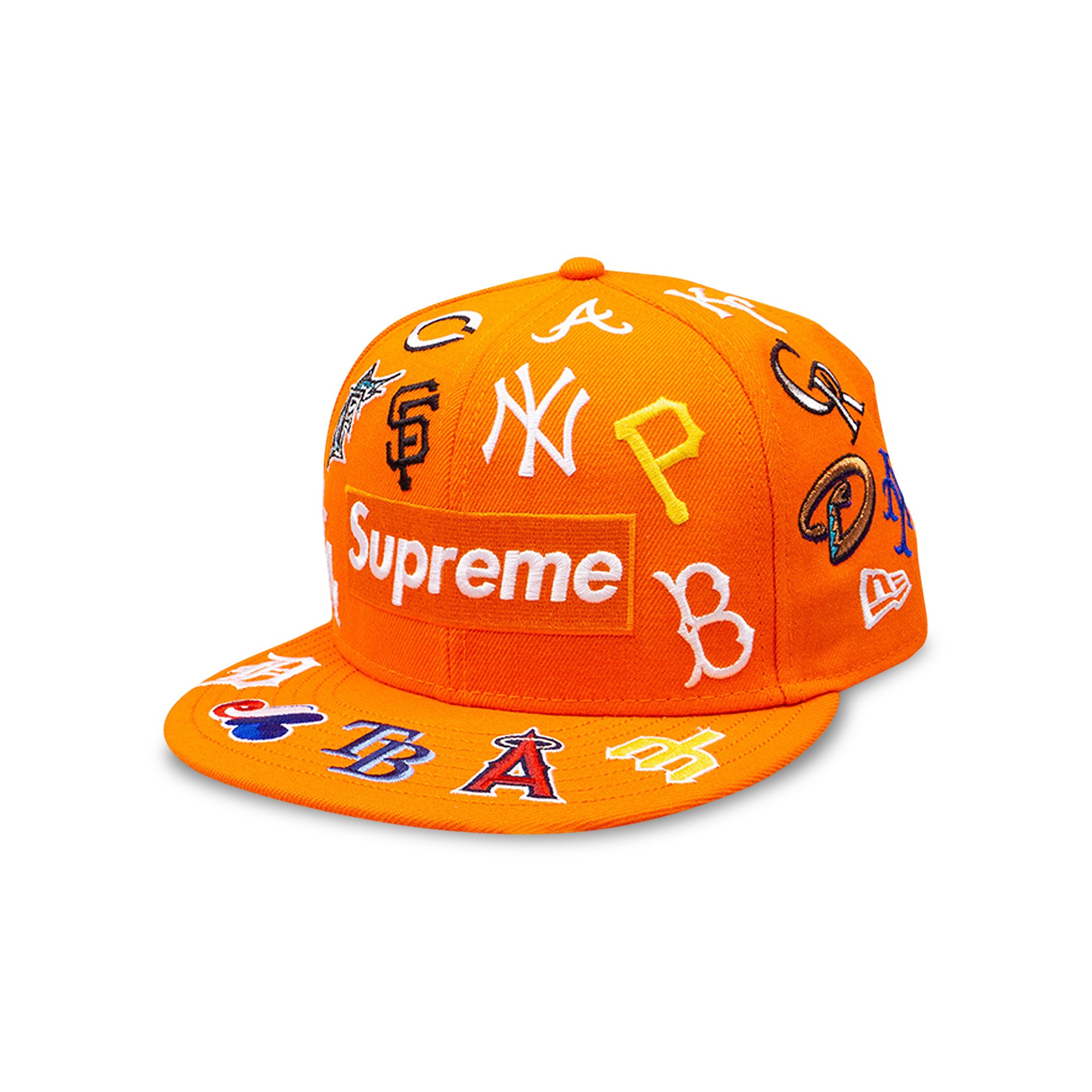 Buy Supreme x MLB x New Era Hat 'Orange' - SS20H23 ORANGE | GOAT