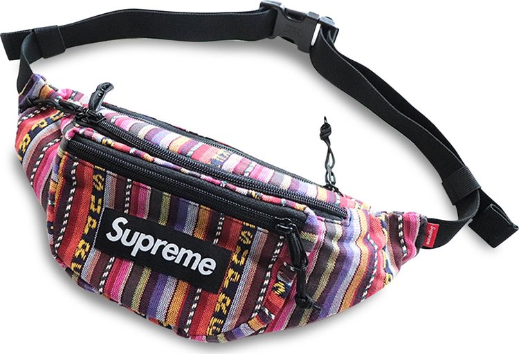 Supreme Woven Stripe Waist Bag 'Multicolor'