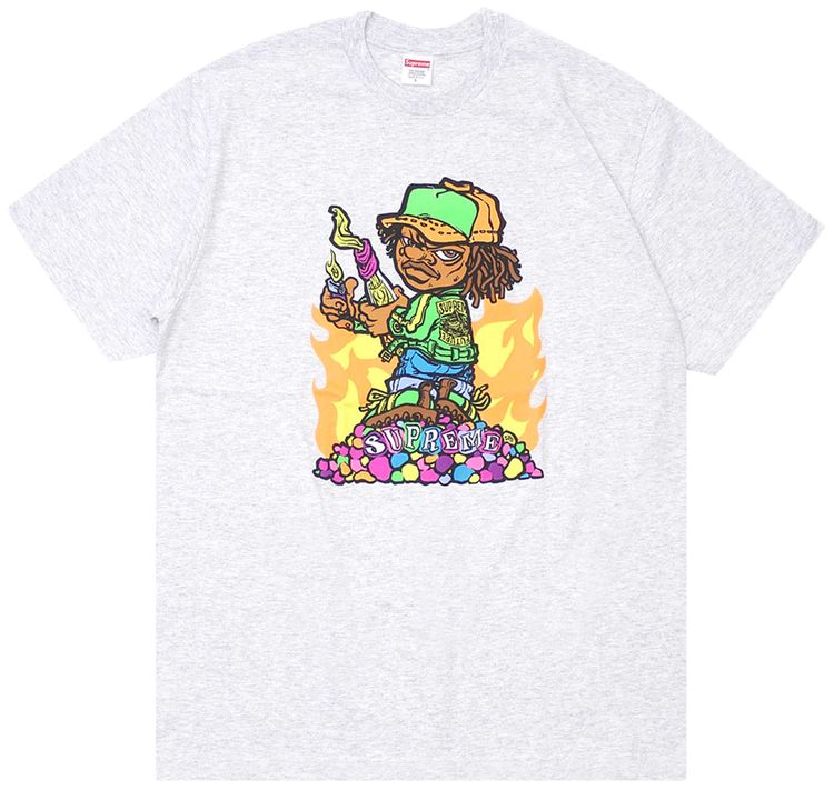 Supreme Molotov Kid Tee Ash Grey