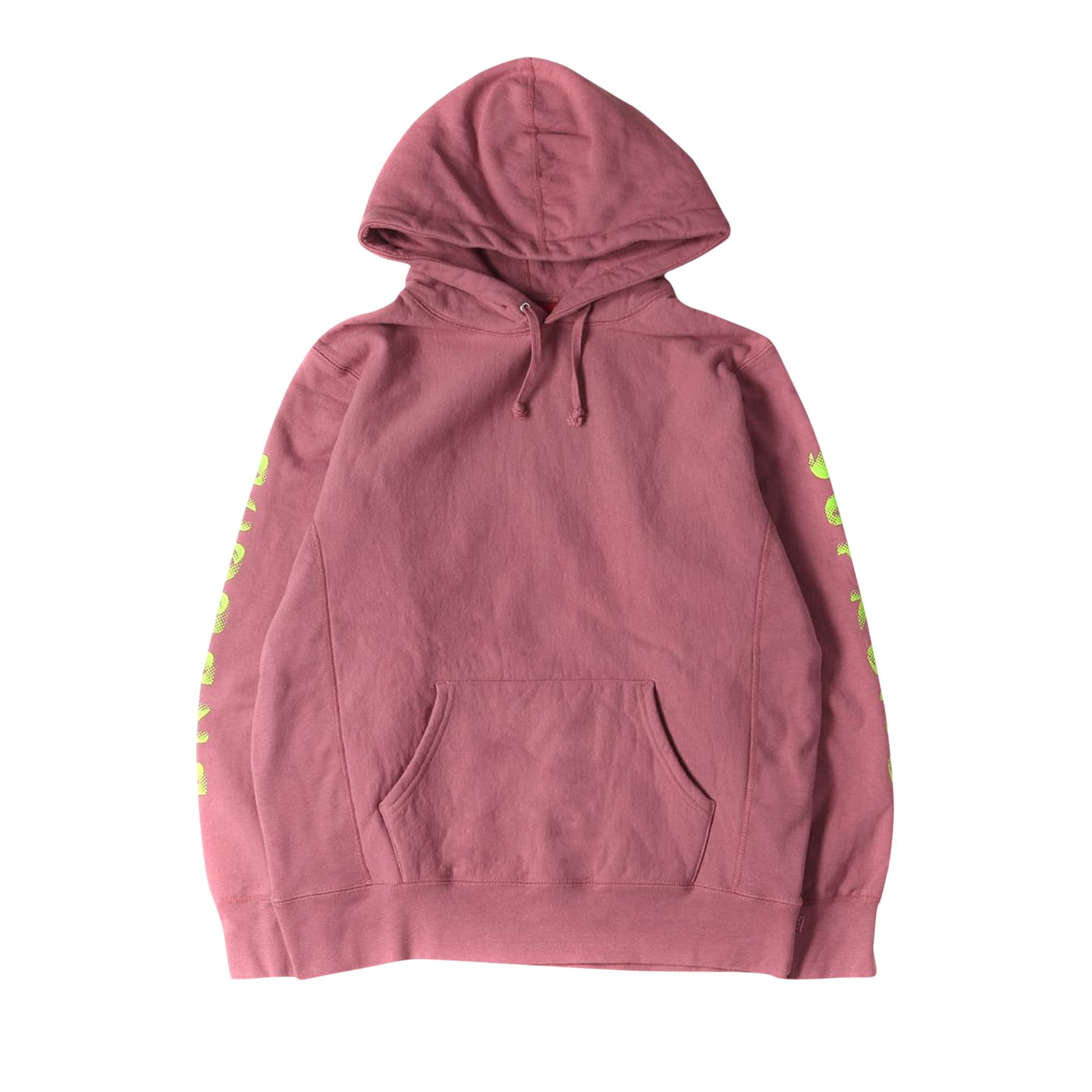 Buy Supreme Gradient Sleeve Hooded Sweatshirt Dark Rose
