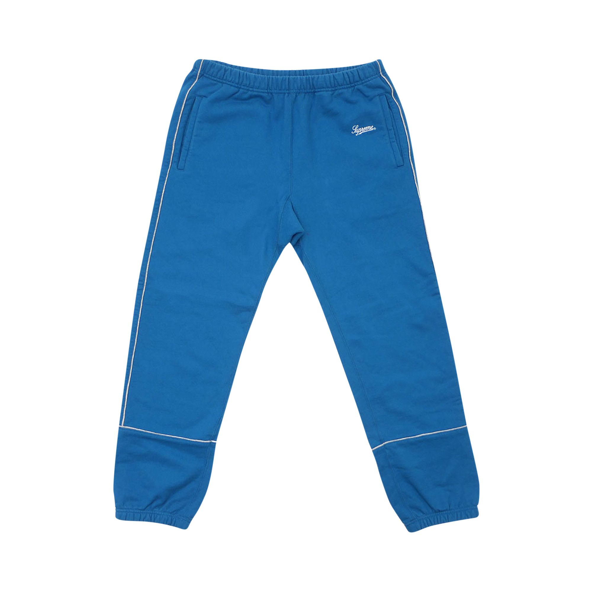 Buy Supreme Piping Sweatpant Dark Aqua SS18SW78 DARK AQUA GOAT