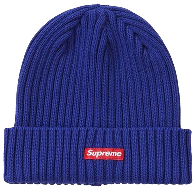 Supreme Overdyed Beanie Dark Royal