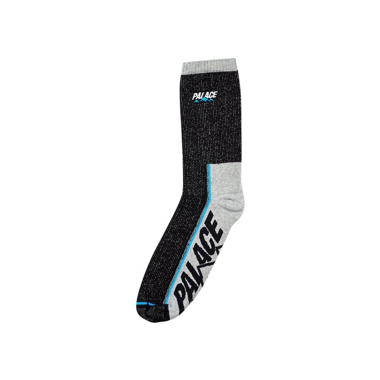 Buy Palace Talking Sock 'Black Marl' - P17SK007 | GOAT UK