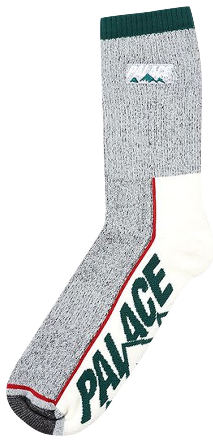 Palace Talking Sock Grey Marl