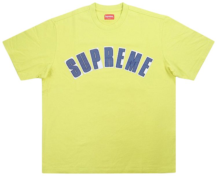 Supreme Arc Applique Short Sleeve Top Acid Green