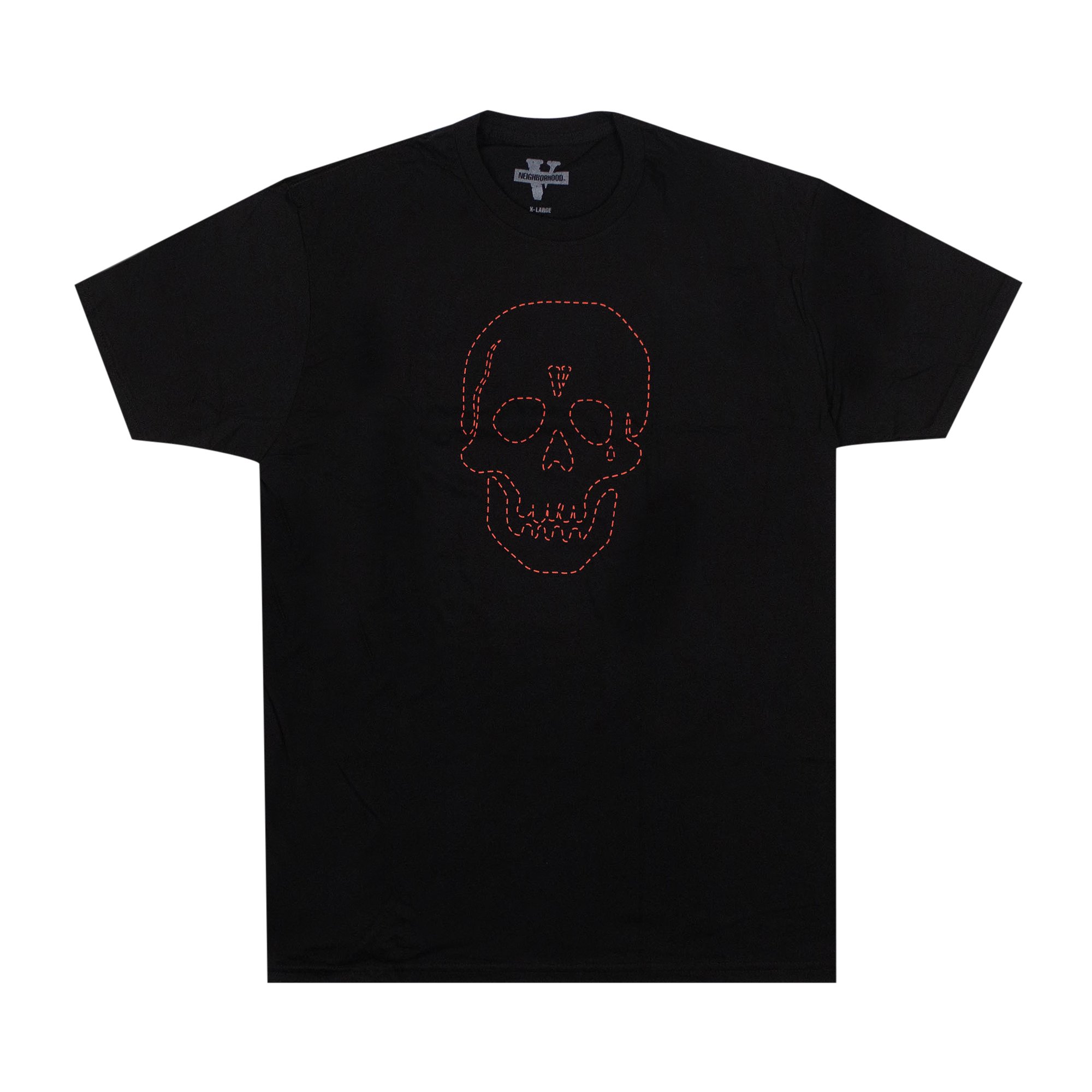 Vlone x Neighborhood Skull Short-Sleeve T-Shirt 'Black/Red'