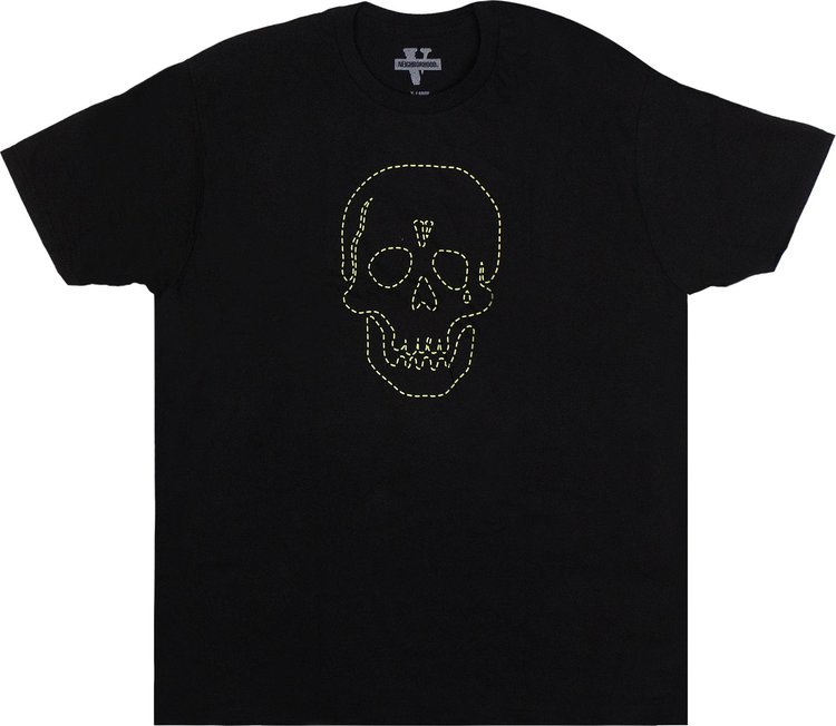 Buy Vlone x Neighborhood Skull Short-Sleeve T-Shirt 'Black/Green ...