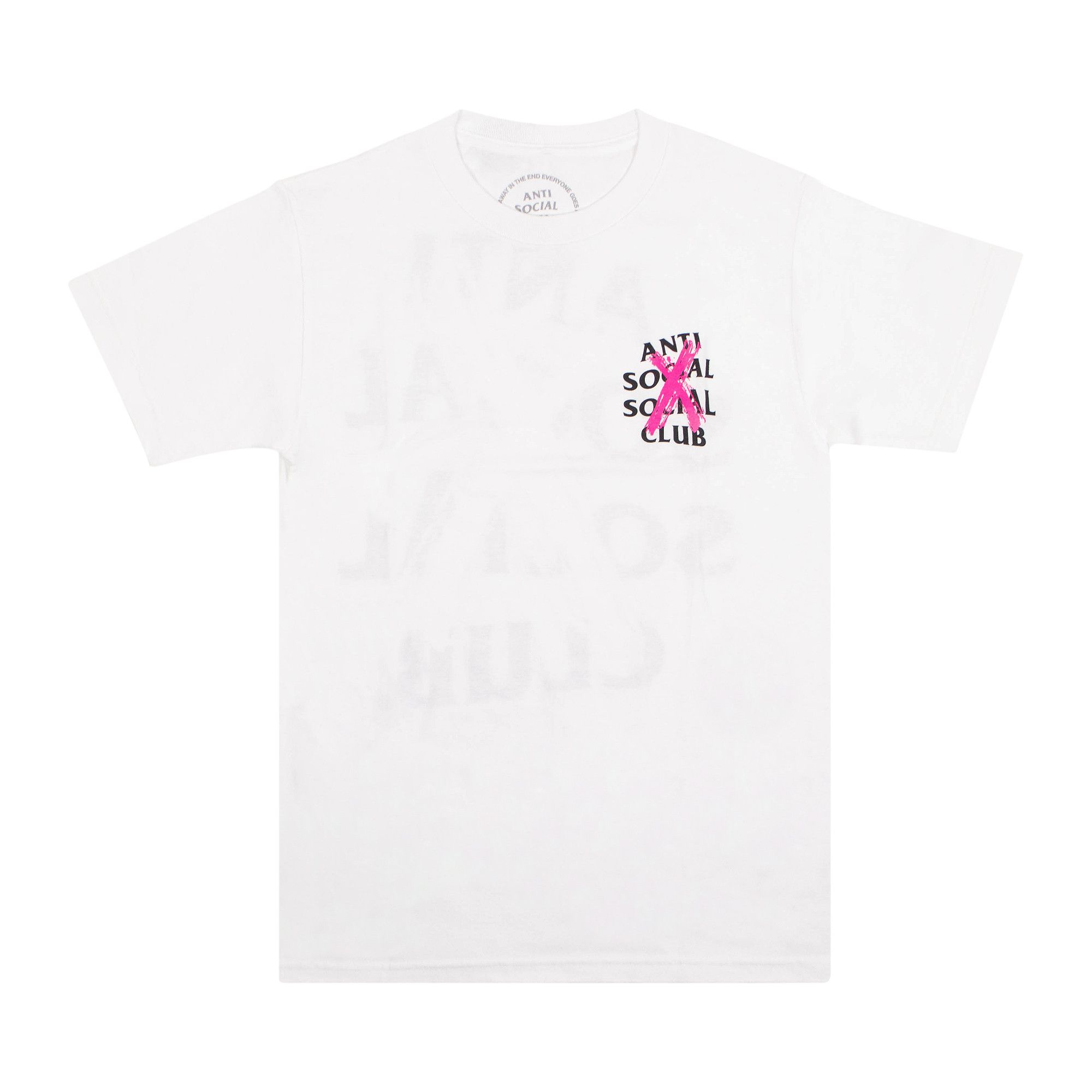 Anti social social club pink tee 2025