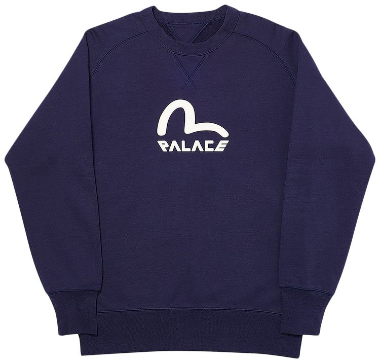 Palace x Evisu Reversible Crew Navy