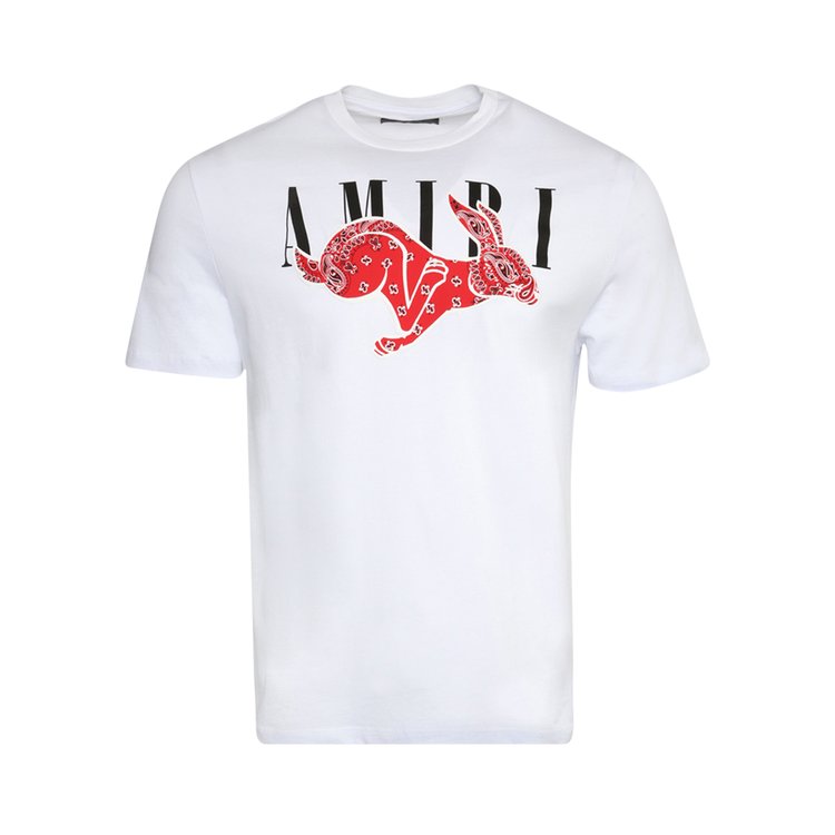 Amiri CNY Rabbit Logo Tee White