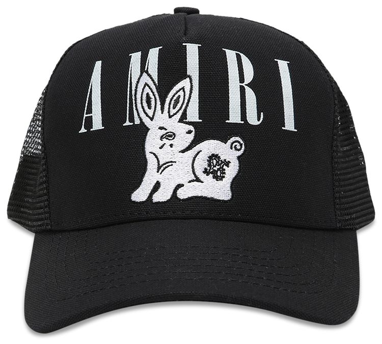 Amiri Bandana Rabbit Trucker Black