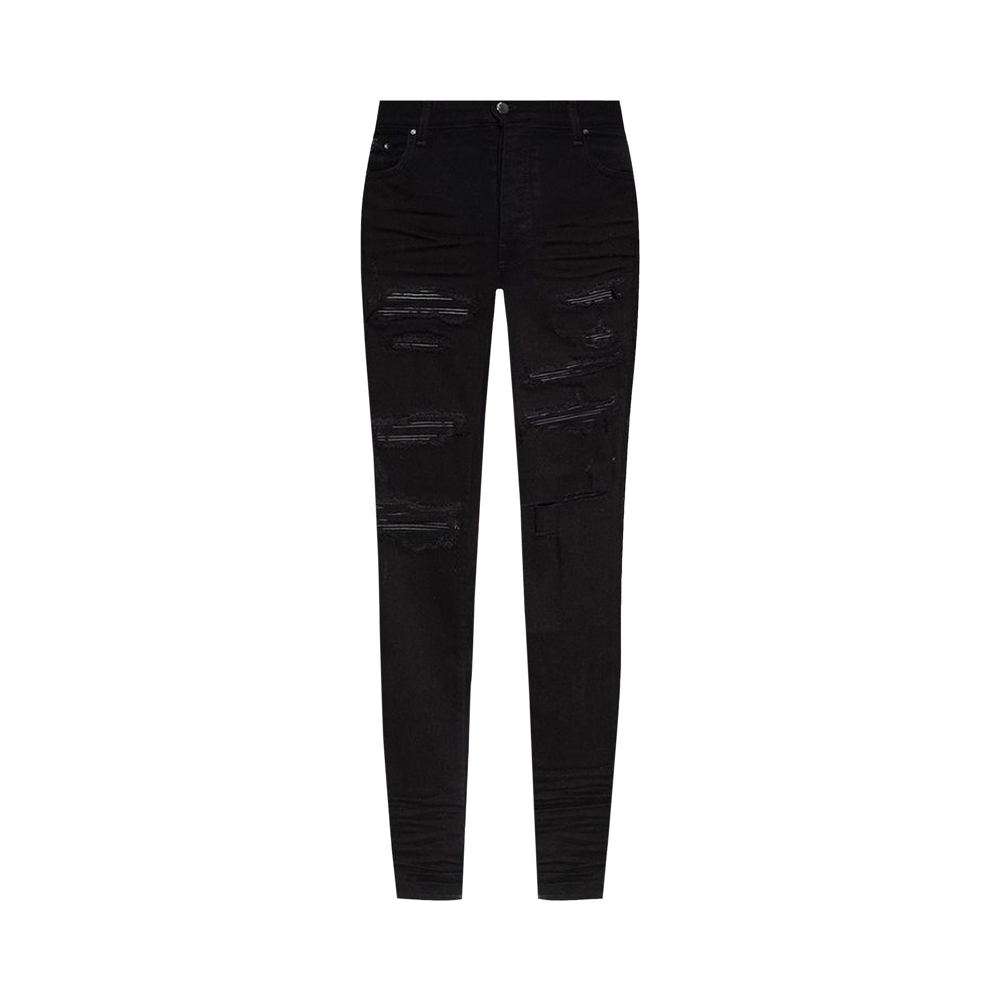 Buy Amiri Leather Thrasher 'Black Od' - PS23MDS008 018 BLAC | GOAT