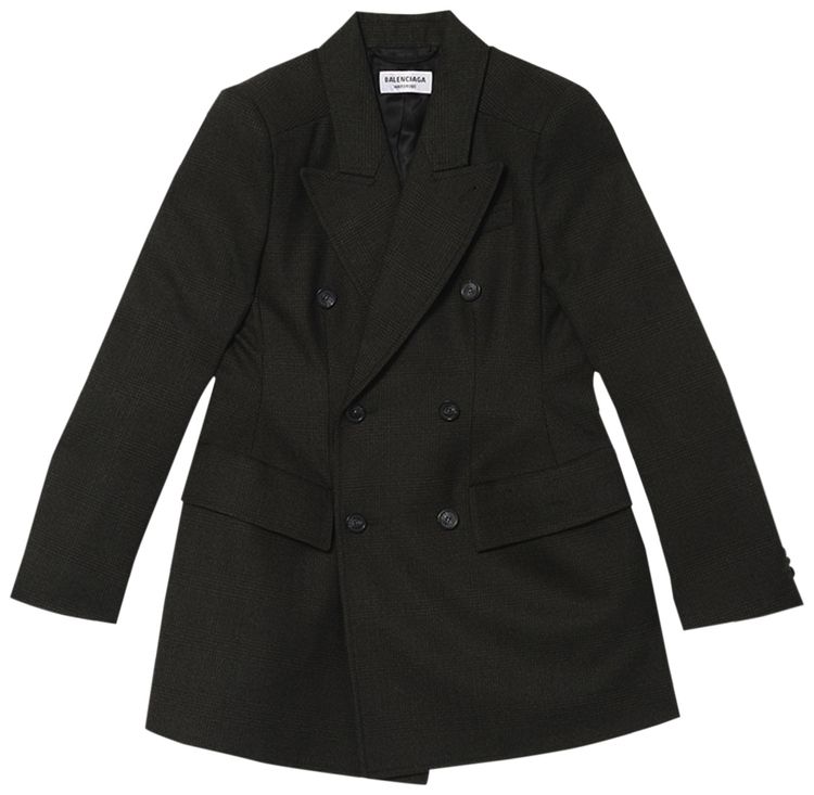 Balenciaga Double Breasted Blazer Black