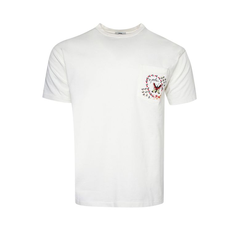 Bode Leafwing Pocket Tee White