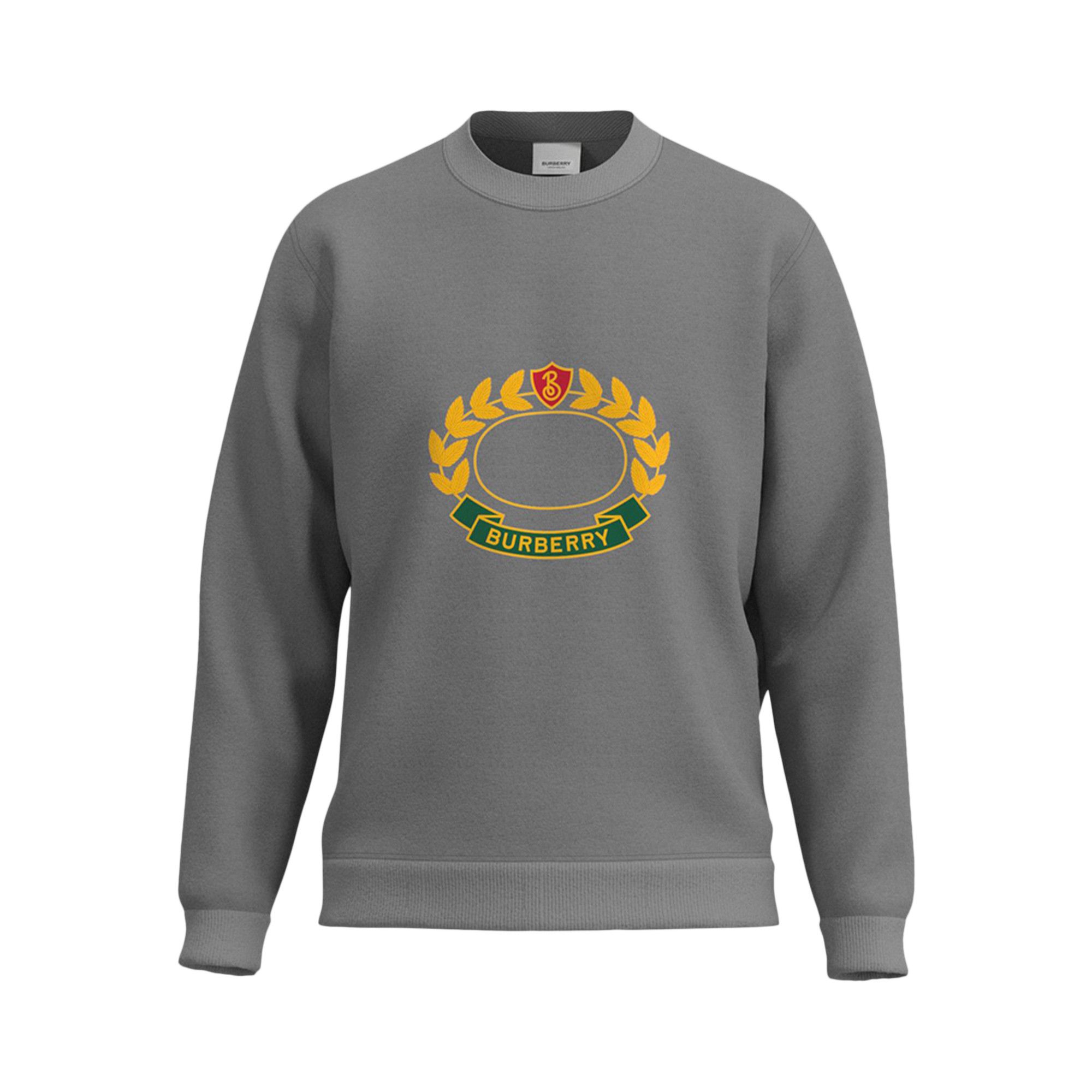 Burberry archive logo towelling sweatshirt clearance