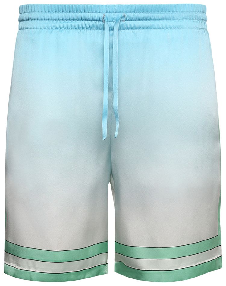 Casablanca Silk Shorts With Drawstrings Casa Sport