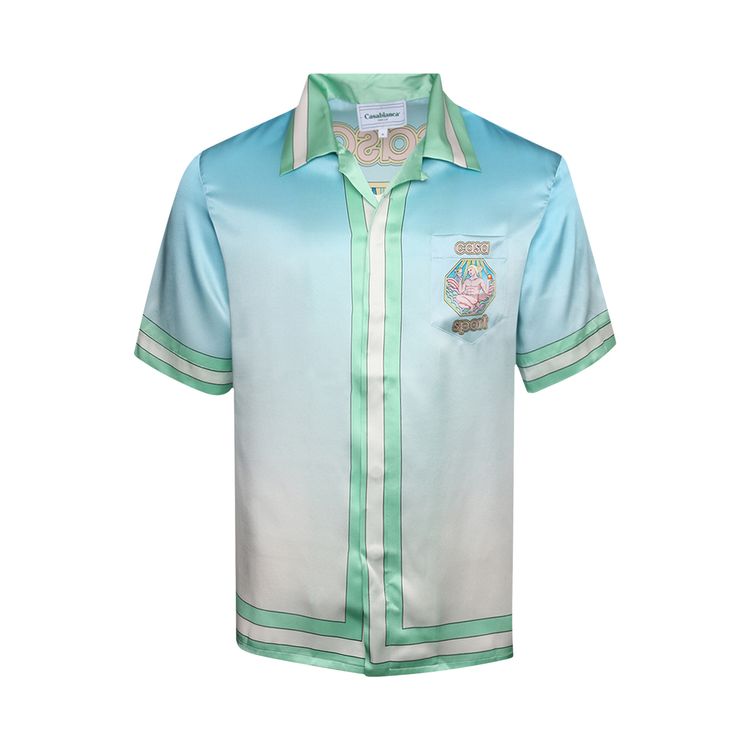 Casablanca Cuban Collar Short Sleeve Shirt Casa Sport