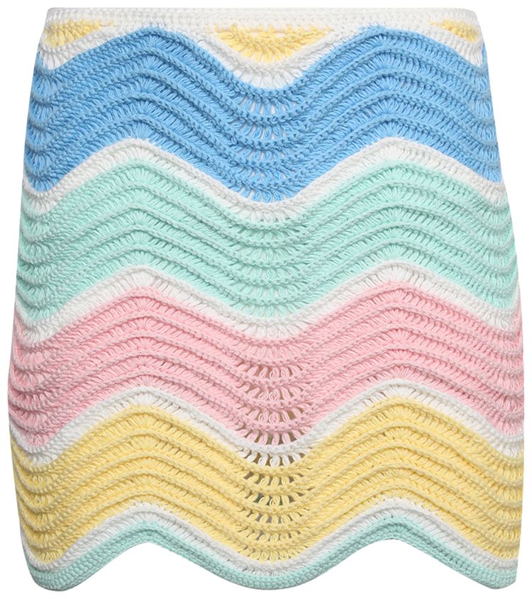Casablanca Crochet Skirt PinkMulticolor