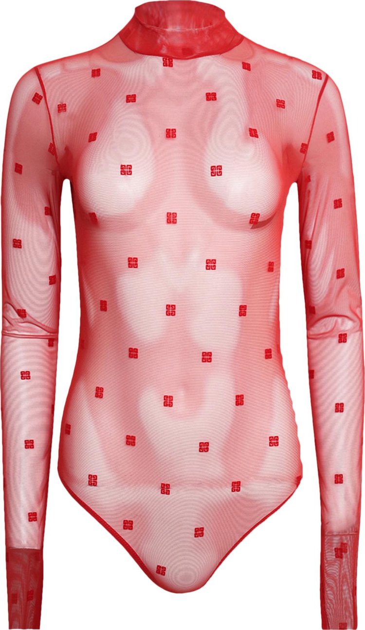 Givenchy Jacquard Bodysuit 'Red'