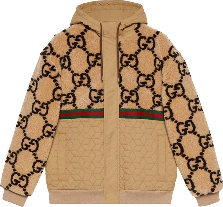 Buy Gucci GG Jacquard Jacket 'Beige/Ebony' - 706419 XJETL 2066 | GOAT