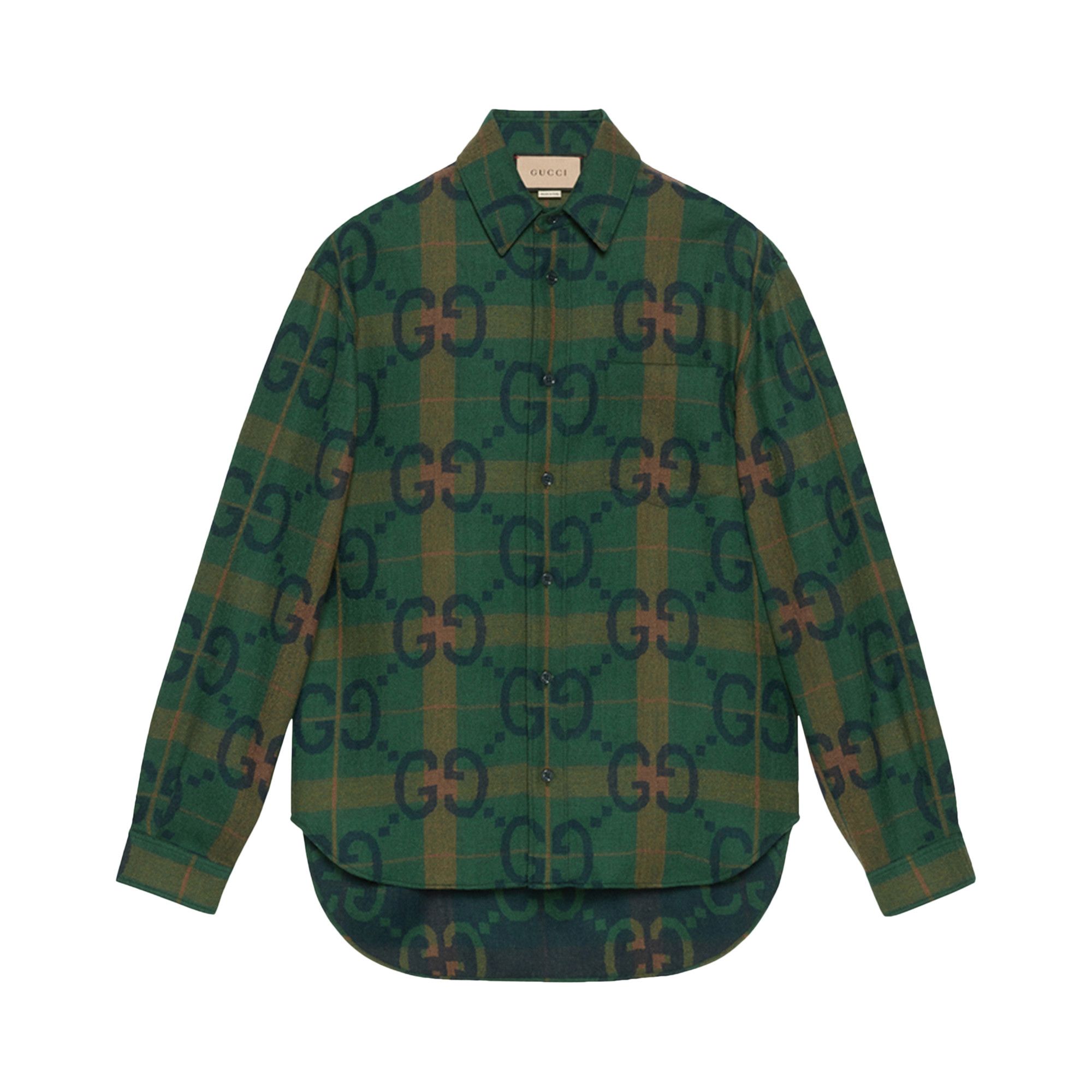 Maxi Gg Wool Shirt
