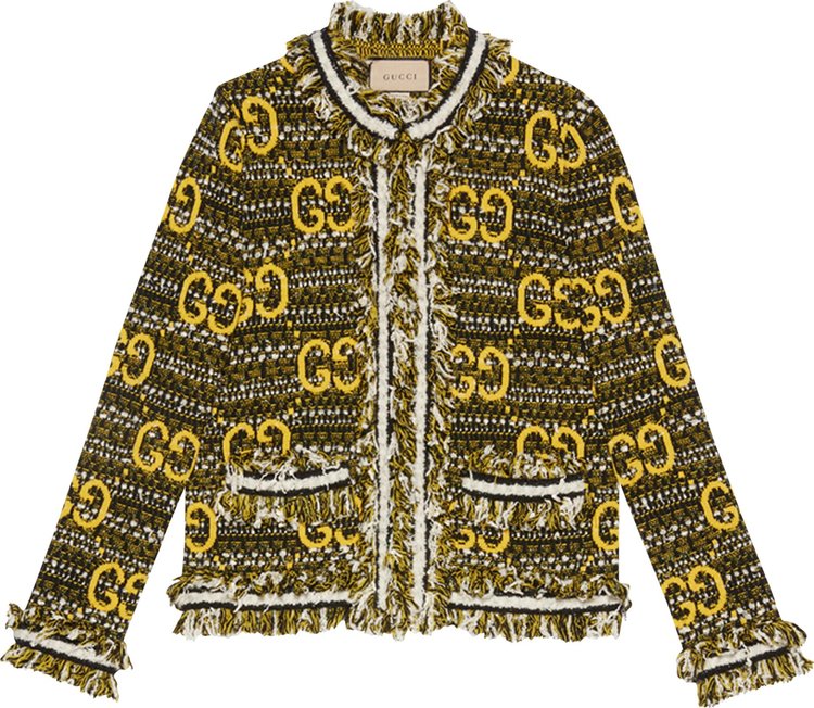 Gucci GG Cardigan BlackIvoryYellow