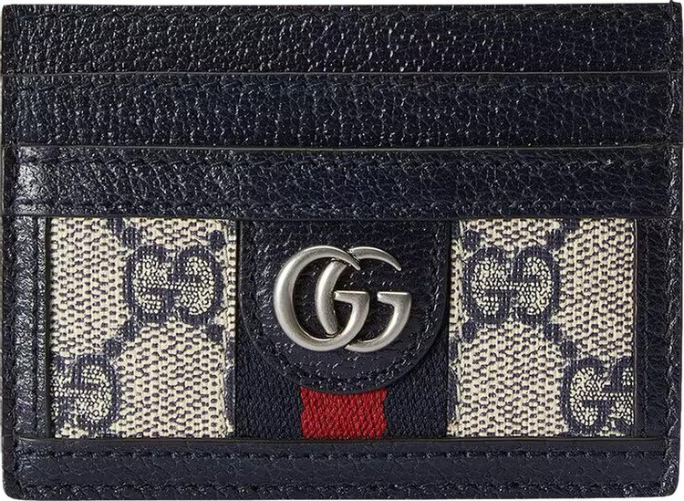 Gucci Ophidia GG Card Case 'Beige/Blue Supreme'