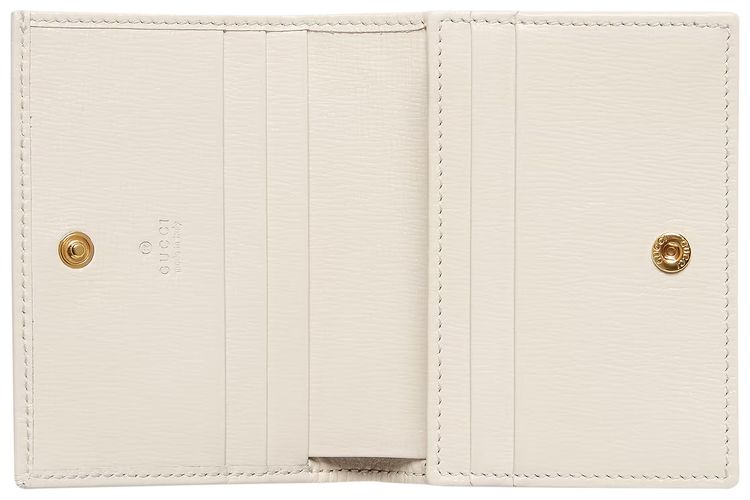 Gucci Horsebit 1955 Card Case Wallet GG SupremeWhite