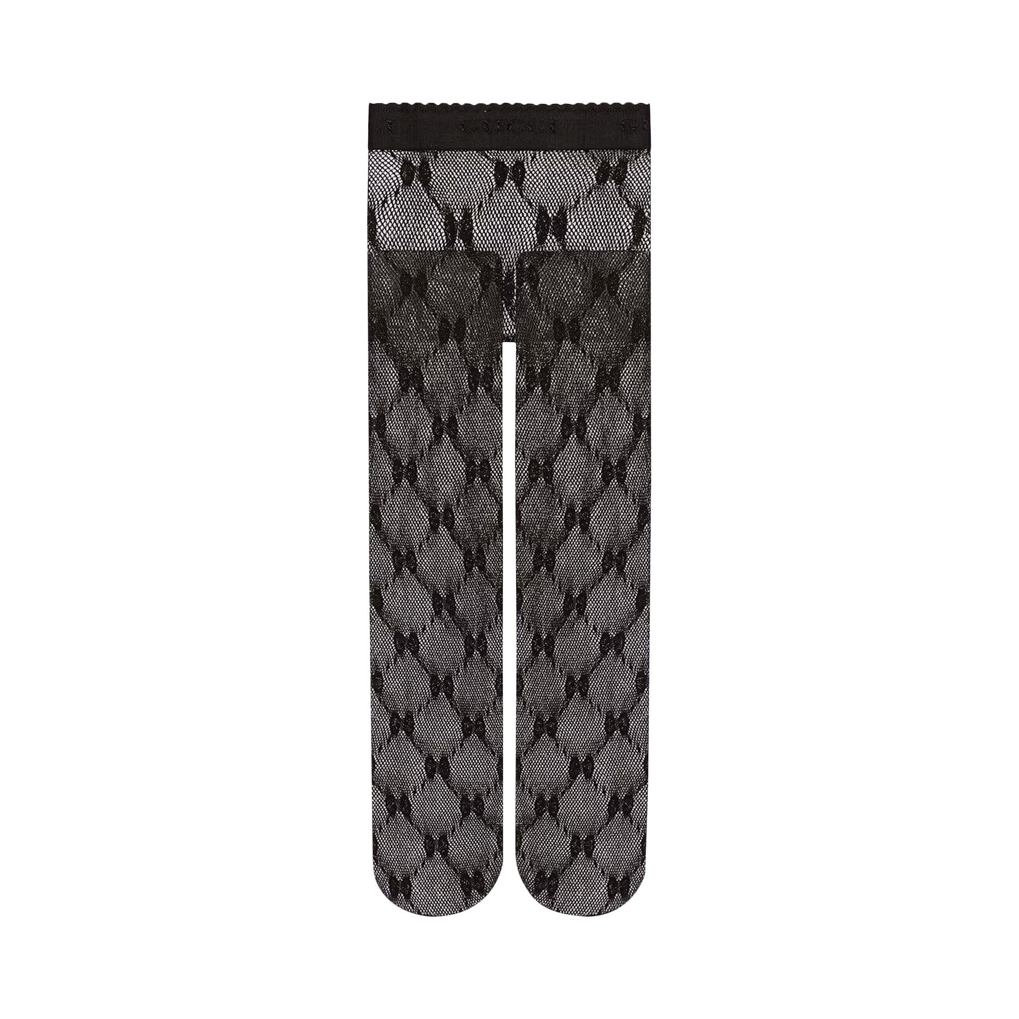 Buy Gucci GG Knit Tights 'Black/Gold' - 691619 3GAHR 1080 | GOAT