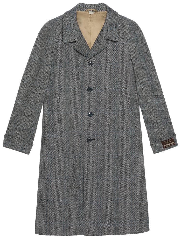 Gucci Houndstooth Coat BlackWhite