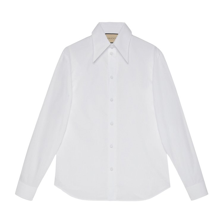 Buy Gucci Poplin Shirt 'White' - 715840 ZAK76 9000 | GOAT