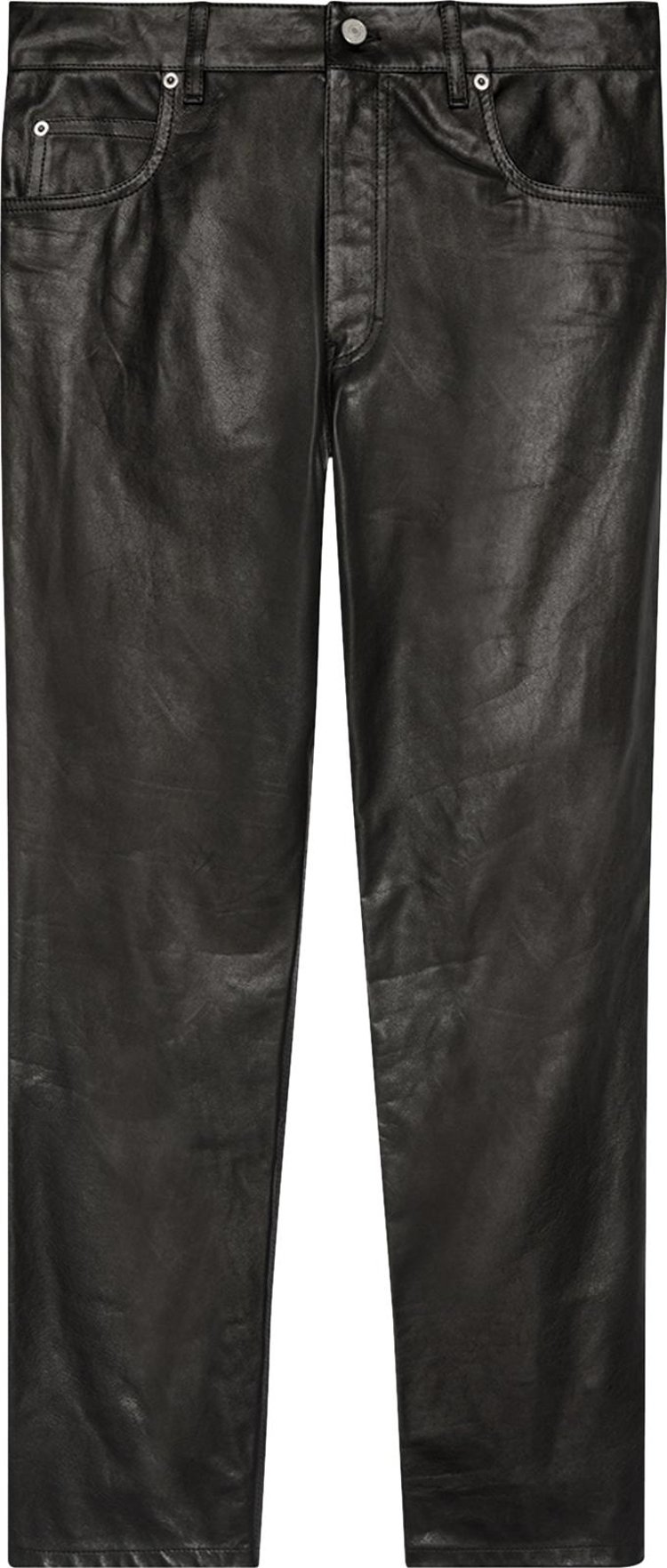 Gucci Shiny Leather Pant 'Black'