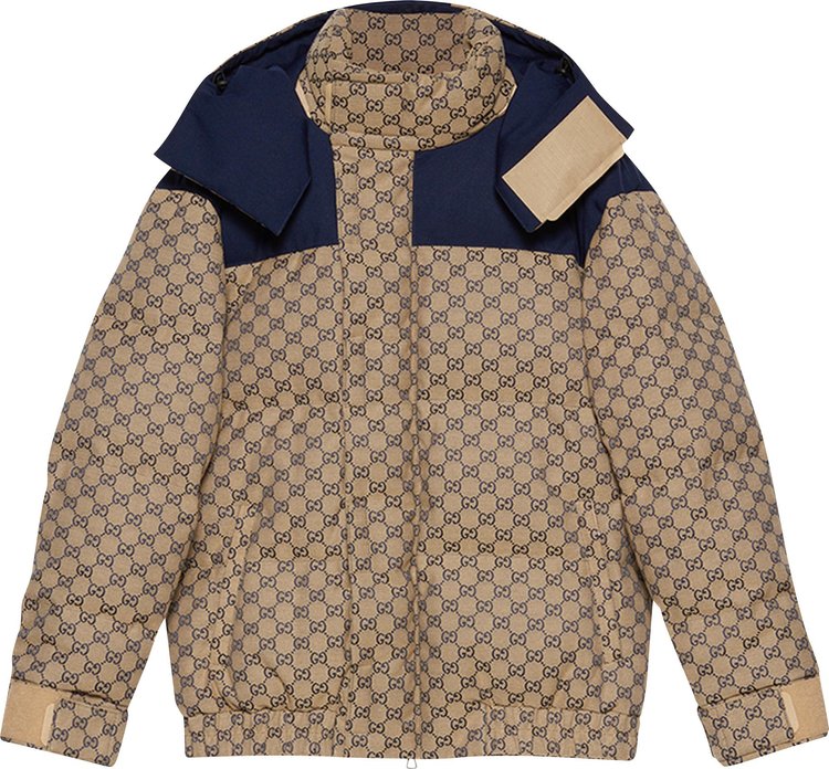Gucci GG Canvas Goose Down Jacket 'GG Canvas/Blue'