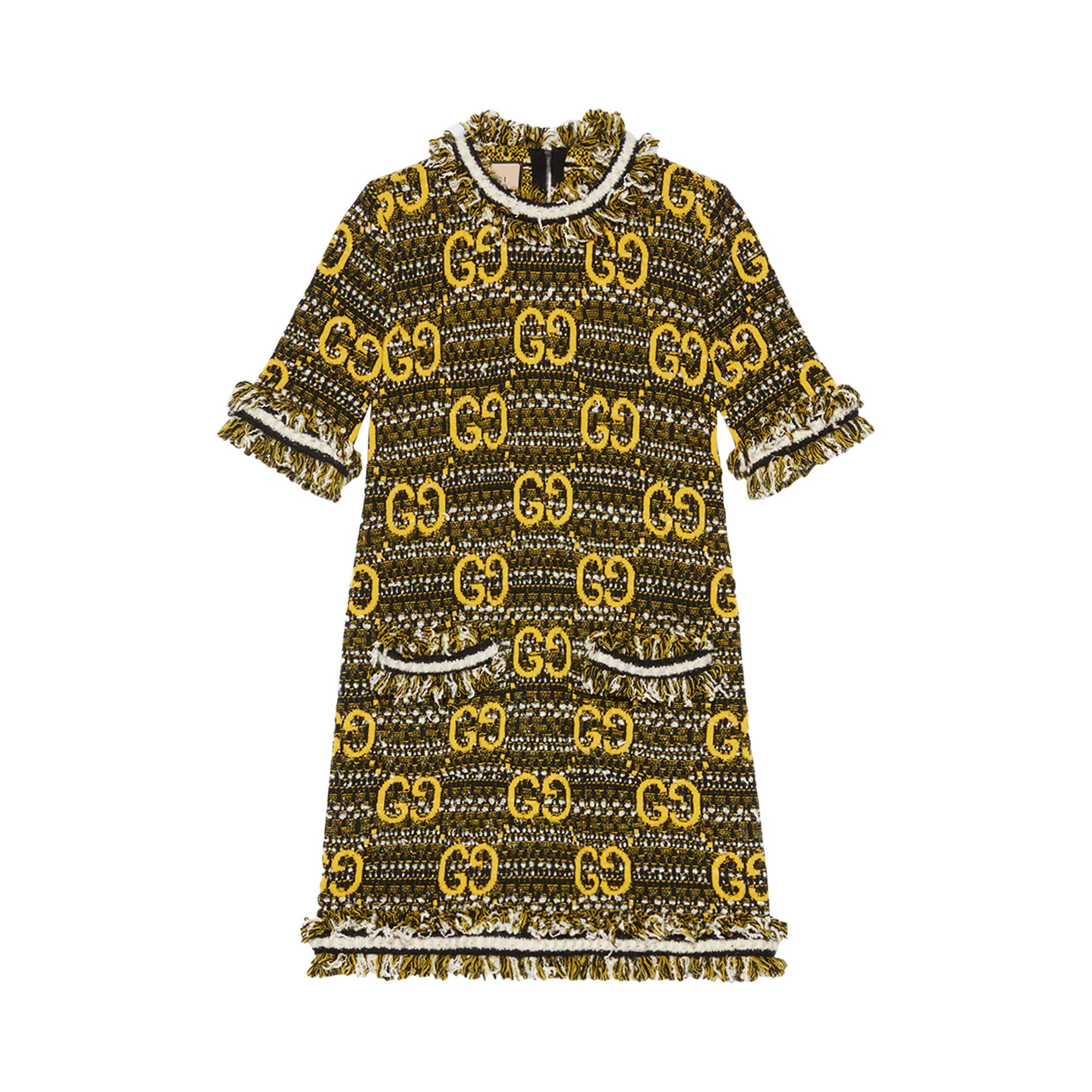 Buy Gucci GG Dress 'Black/Yellow' - 721151 XKCQX 1127 | GOAT