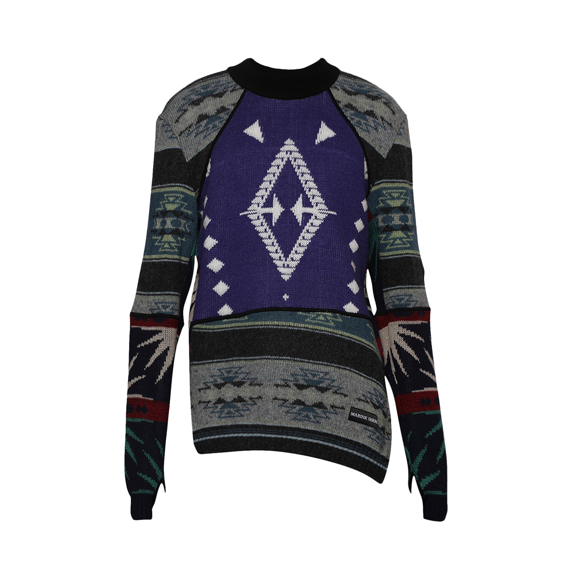 Marine Serre Knit Mélange Hybrid Sweater 'Multicolor'